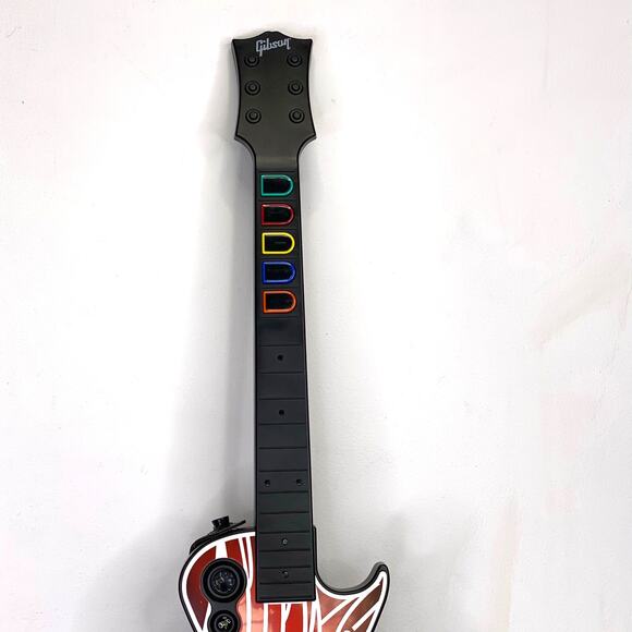 Playstation PS3 Guitar Hero Aerosmith Wireless Les Paul Gibson Guitar No Dongle - Picture 3 of 9